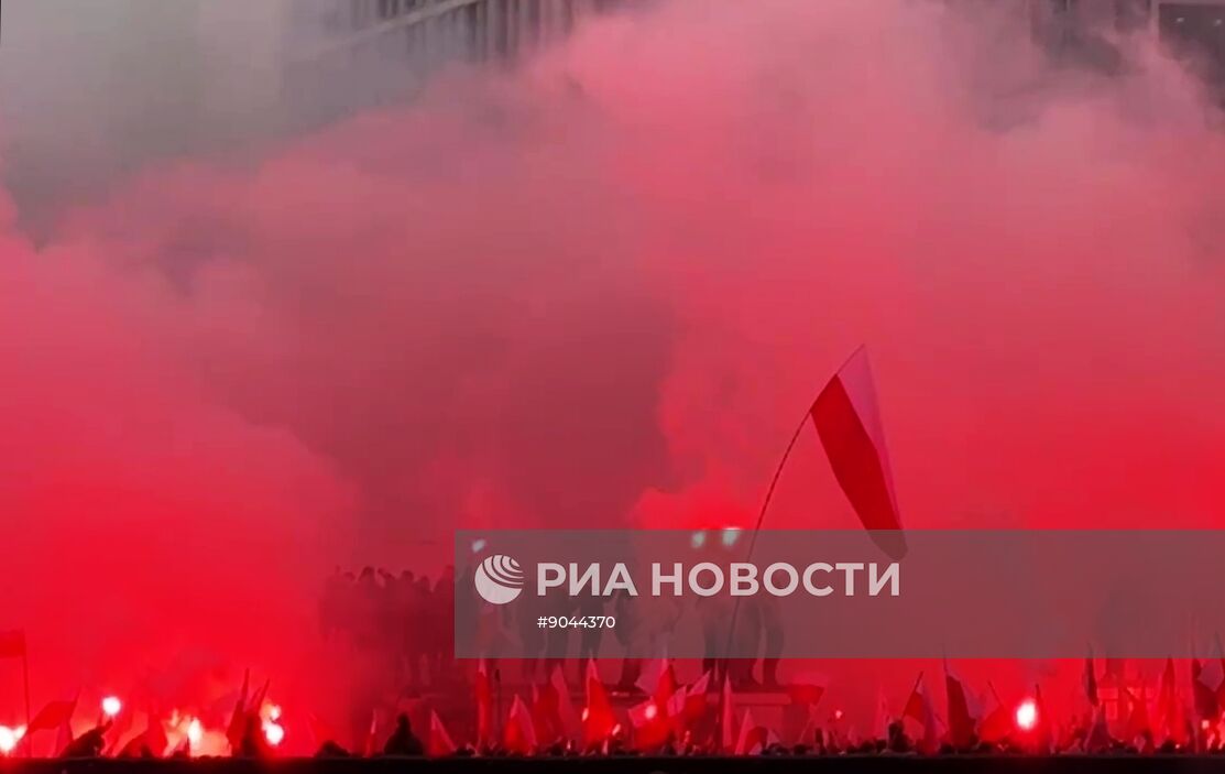 Марш националистов в Варшаве