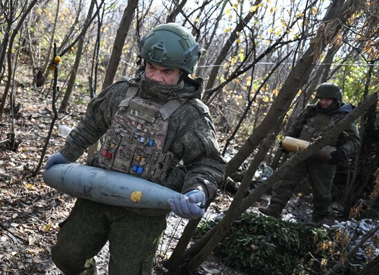 Боевая работа САУ "Мста-С" группировки войск "Центр"