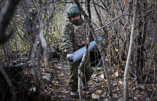 Боевая работа САУ "Мста-С" группировки войск "Центр"