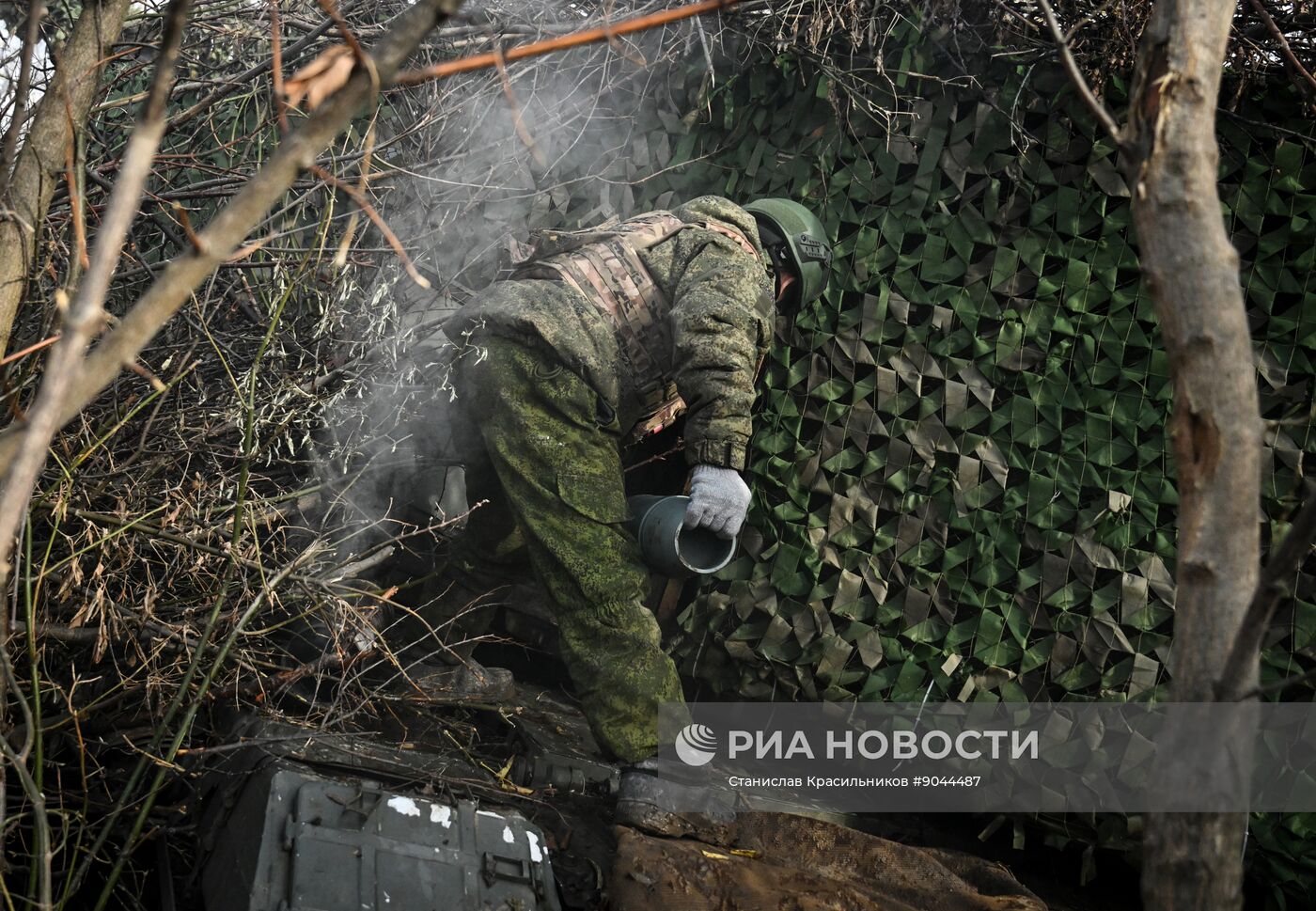 Боевая работа САУ "Мста-С" группировки войск "Центр"