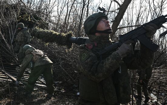 Боевая работа САУ "Мста-С" группировки войск "Центр"