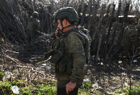 Боевая работа САУ "Мста-С" группировки войск "Центр"