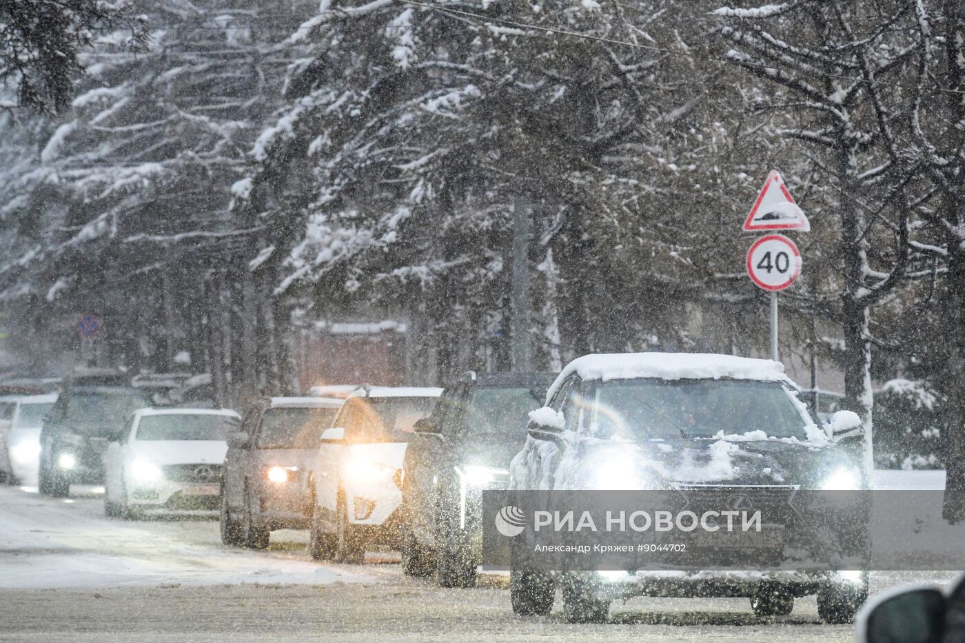 Снег в Новосибирске