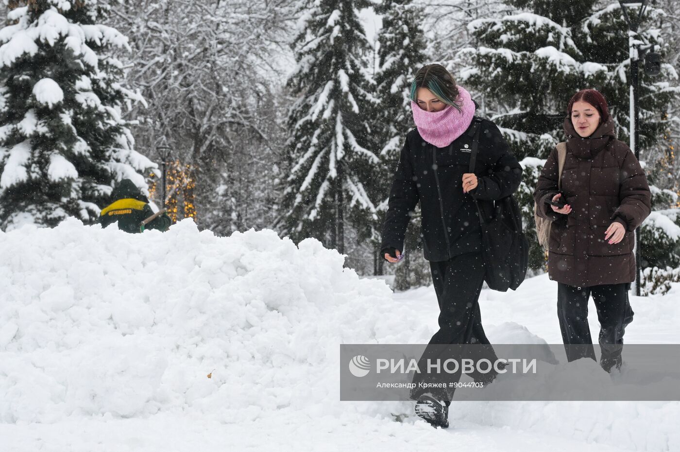 Снег в Новосибирске