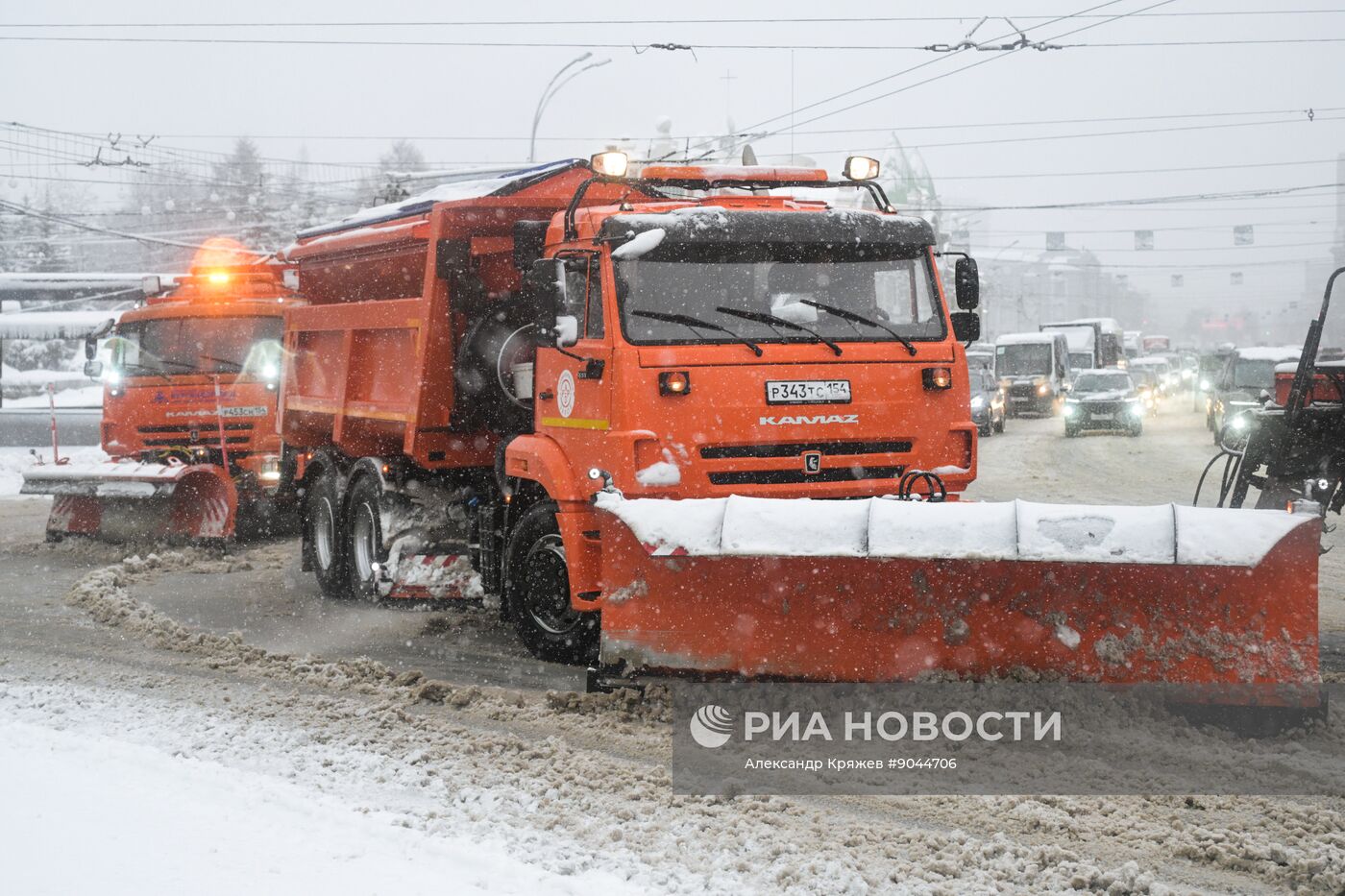 Снег в Новосибирске