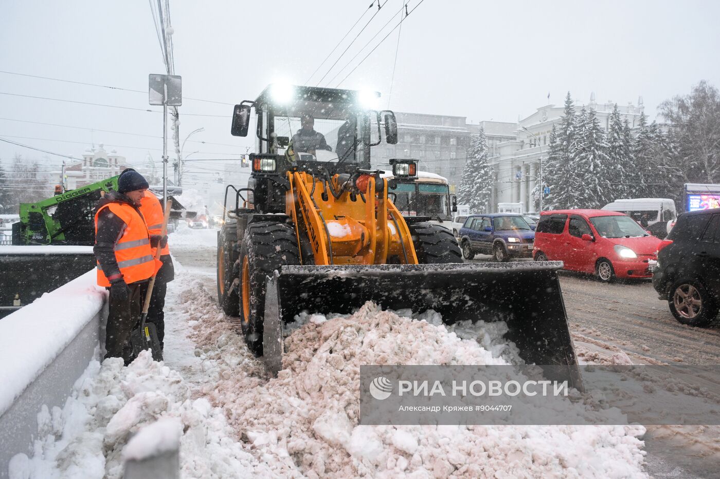 Снег в Новосибирске