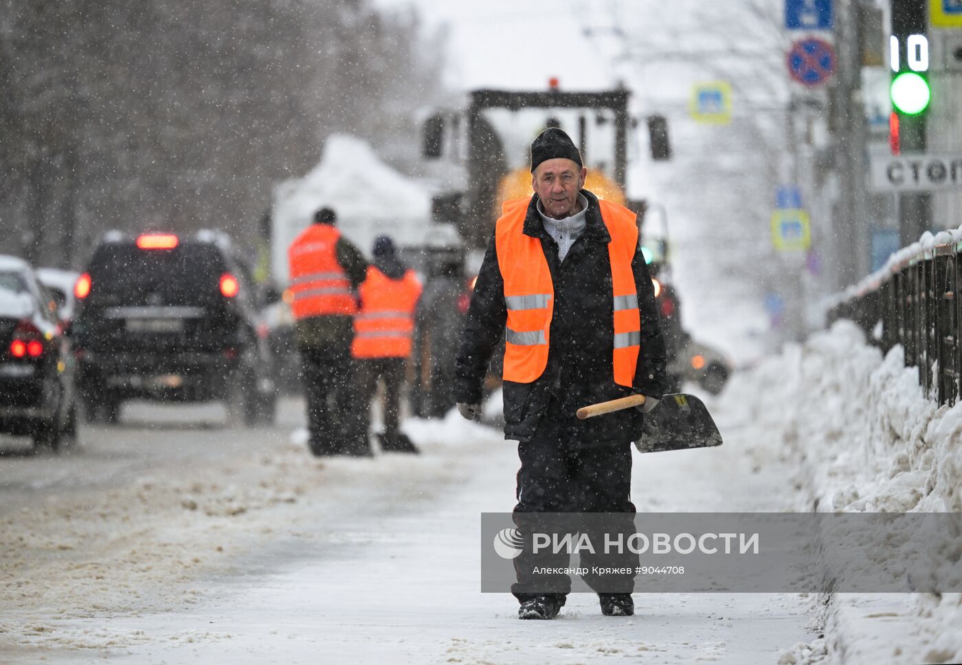 Снег в Новосибирске
