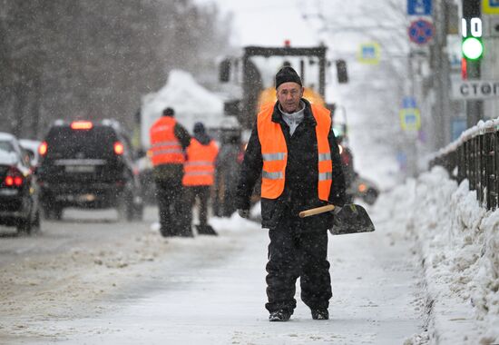 Снег в Новосибирске
