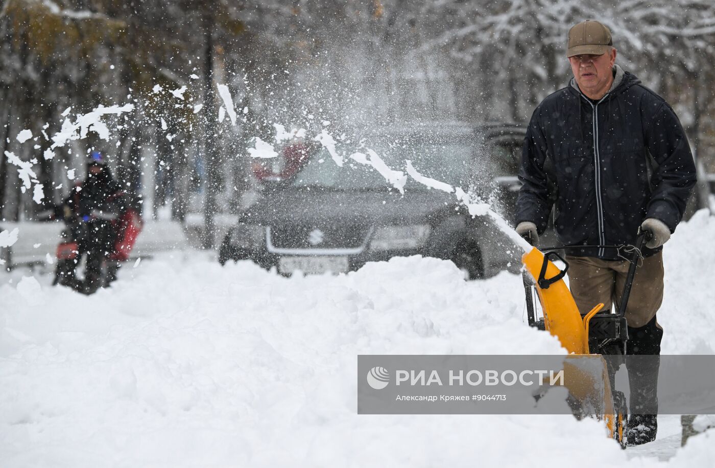 Снег в Новосибирске
