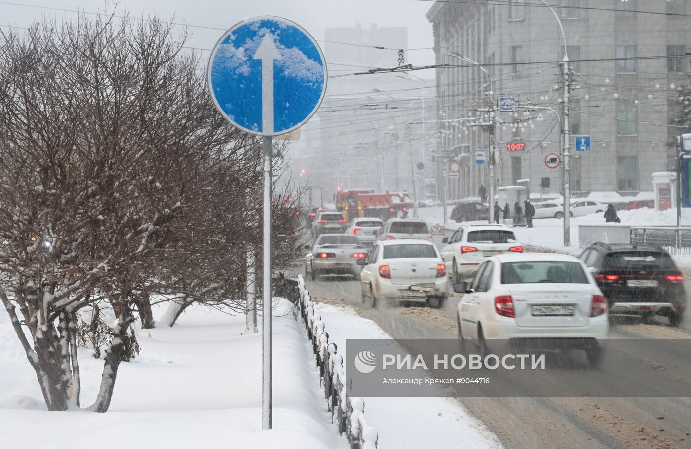 Снег в Новосибирске