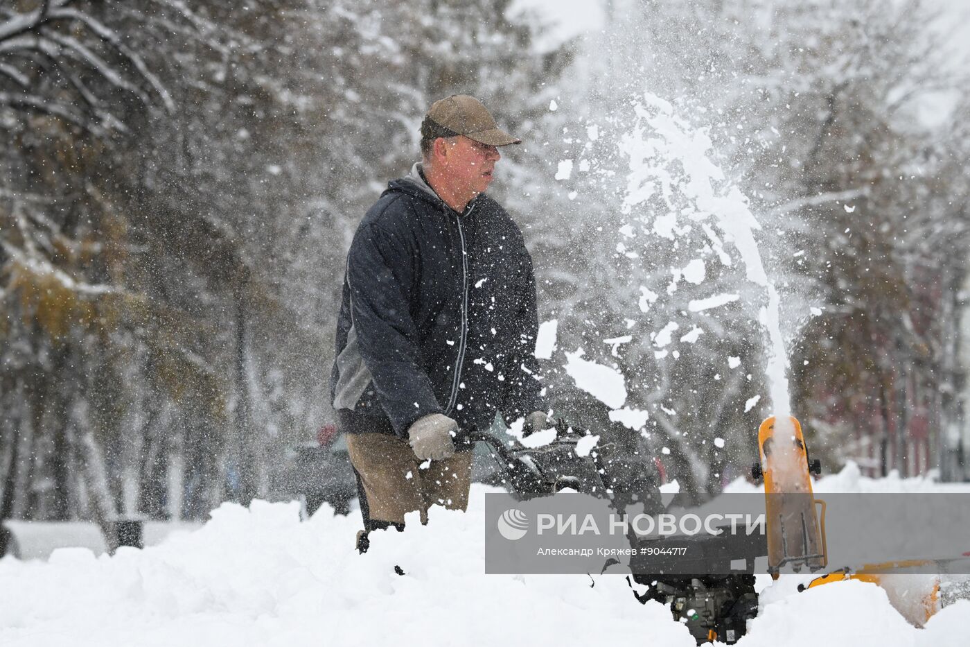Снег в Новосибирске