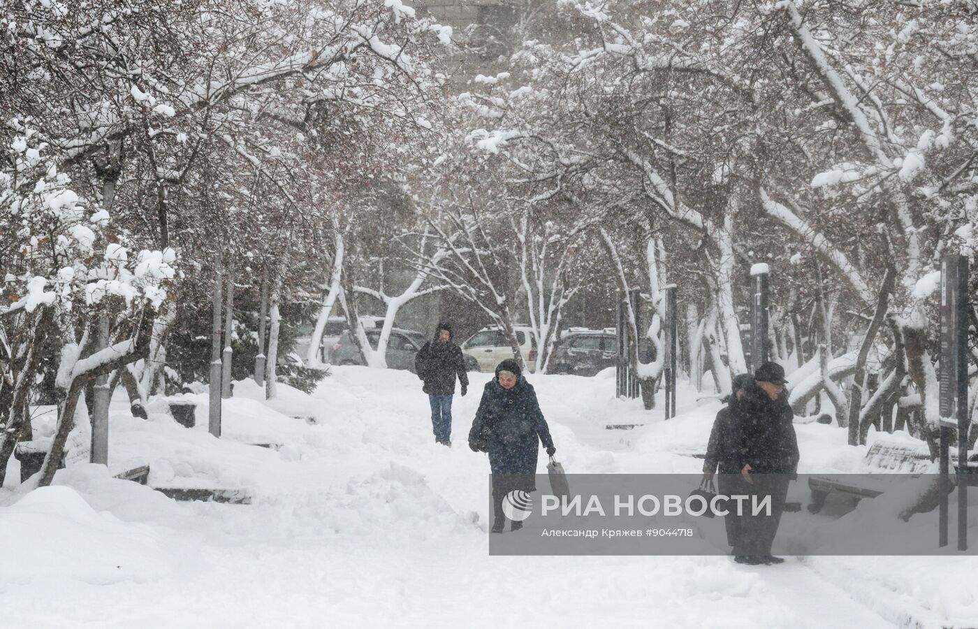 Снег в Новосибирске