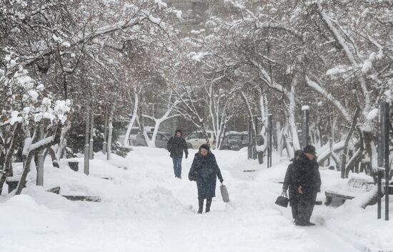 Снег в Новосибирске
