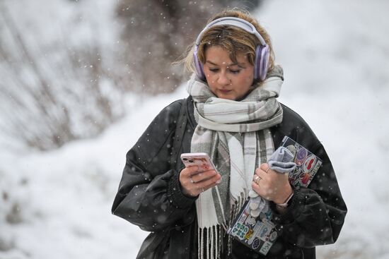 Снег в Новосибирске