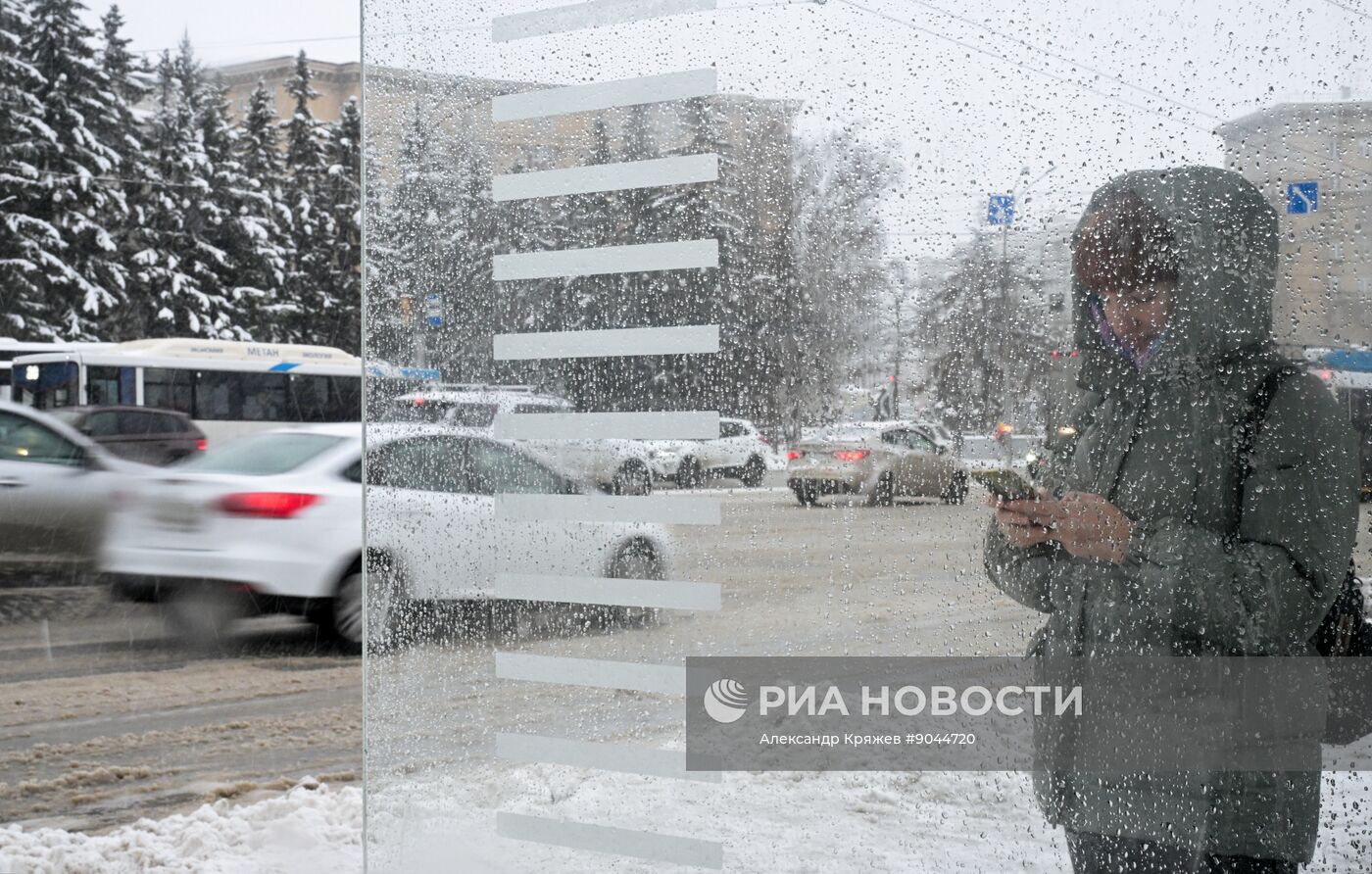 Снег в Новосибирске