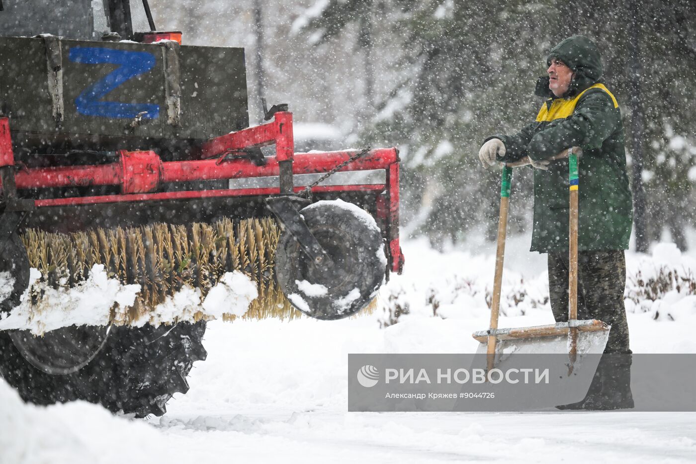 Снег в Новосибирске
