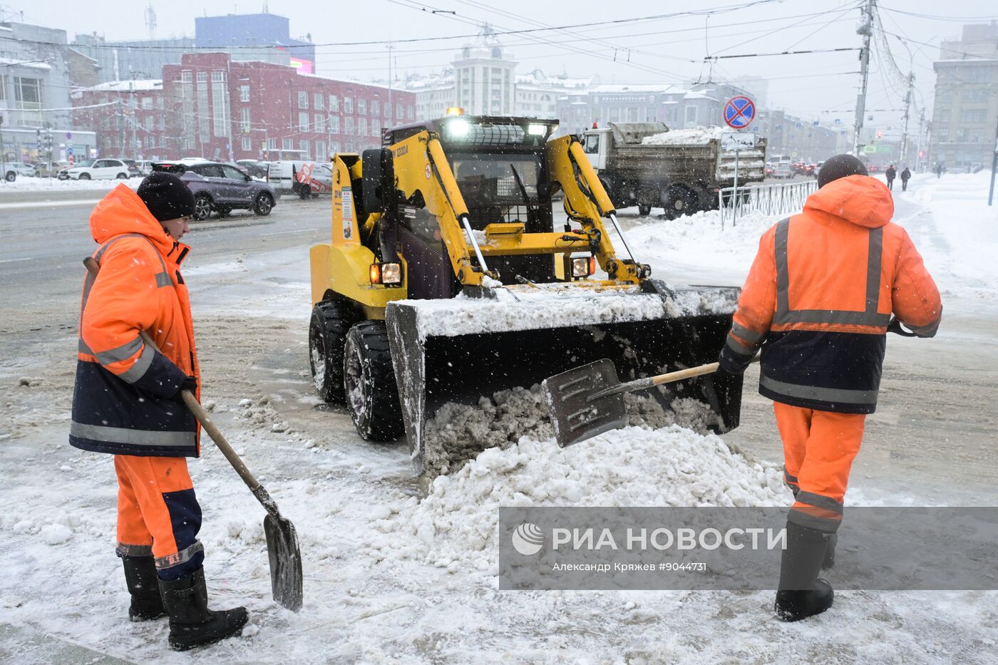 Снег в Новосибирске