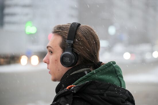 Снег в Новосибирске