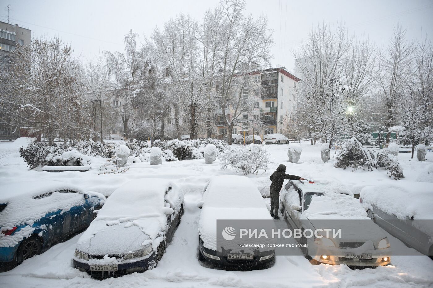 Снег в Новосибирске