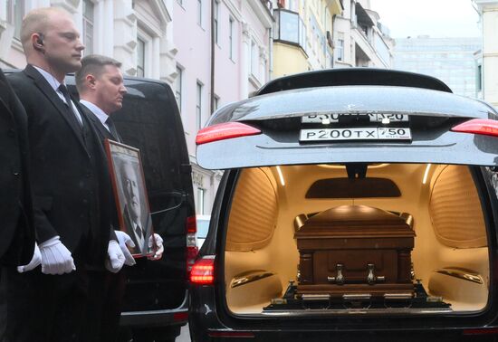 Прощание c народным артистом России Владимиром Симоновым