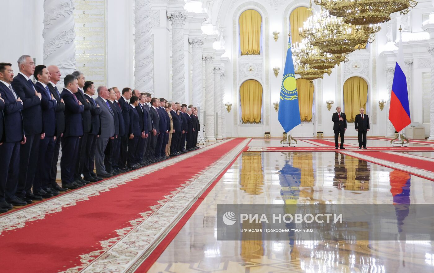 Переговоры президента Владимира Путина и президента Казахстана Касым-Жомарта Токаева
