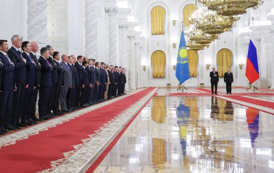 Переговоры президента Владимира Путина и президента Казахстана Касым-Жомарта Токаева