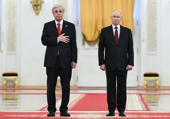 Переговоры президента Владимира Путина и президента Казахстана Касым-Жомарта Токаева