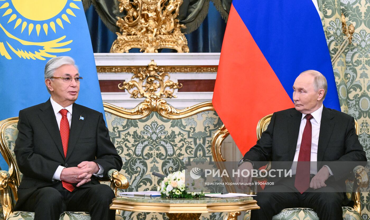 Переговоры президента Владимира Путина и президента Казахстана Касым-Жомарта Токаева
