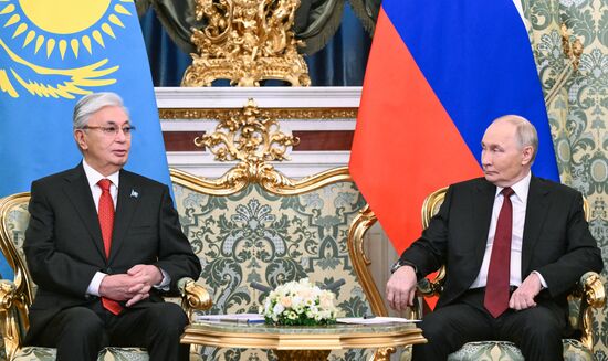Переговоры президента Владимира Путина и президента Казахстана Касым-Жомарта Токаева