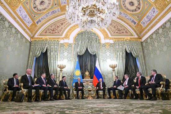 Переговоры президента Владимира Путина и президента Казахстана Касым-Жомарта Токаева