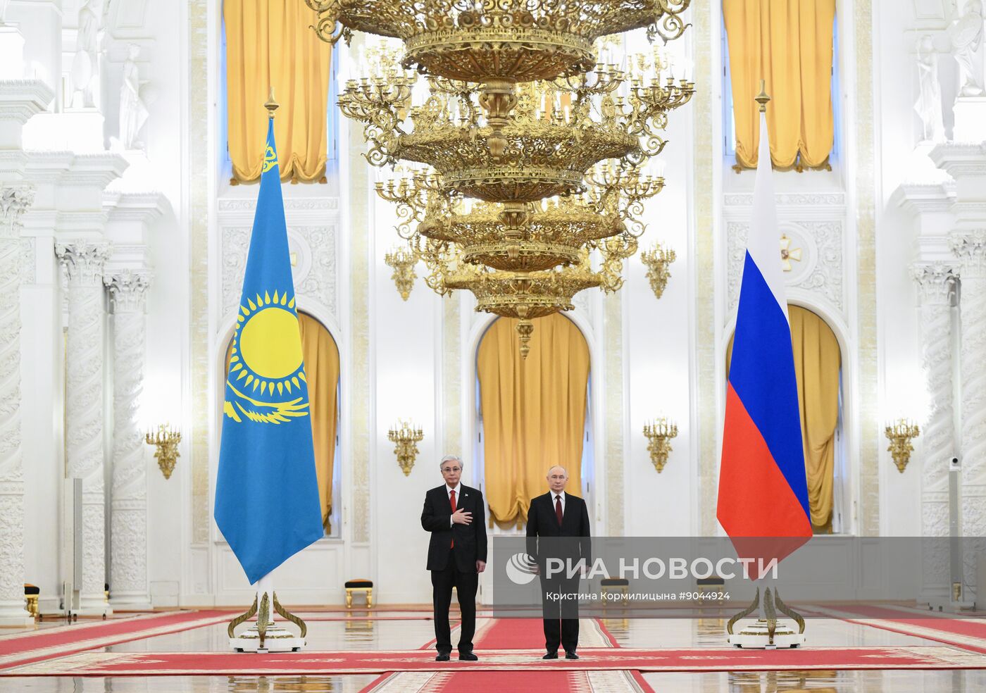 Переговоры президента Владимира Путина и президента Казахстана Касым-Жомарта Токаева