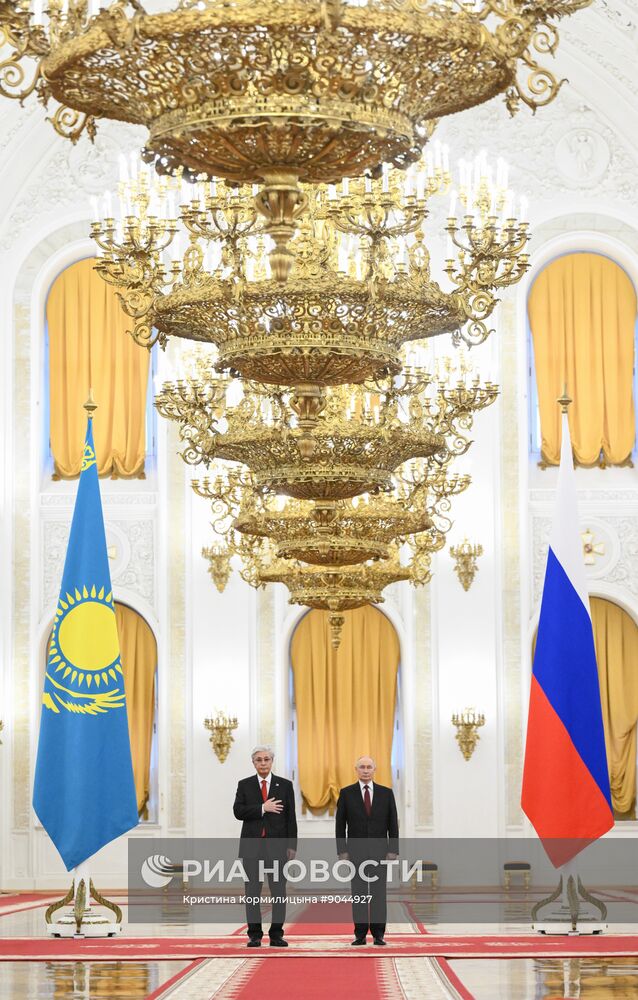 Переговоры президента Владимира Путина и президента Казахстана Касым-Жомарта Токаева