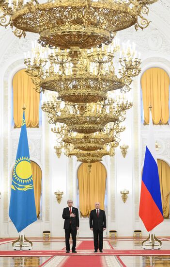 Переговоры президента Владимира Путина и президента Казахстана Касым-Жомарта Токаева