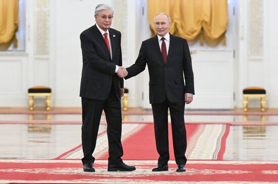 Переговоры президента Владимира Путина и президента Казахстана Касым-Жомарта Токаева