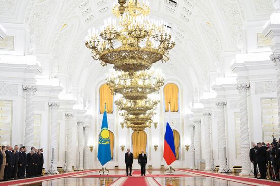 Переговоры президента Владимира Путина и президента Казахстана Касым-Жомарта Токаева