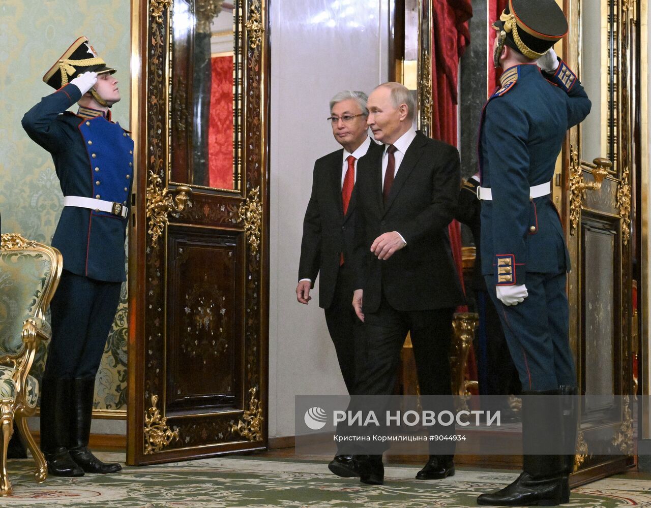 Переговоры президента Владимира Путина и президента Казахстана Касым-Жомарта Токаева