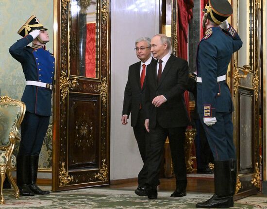 Переговоры президента Владимира Путина и президента Казахстана Касым-Жомарта Токаева