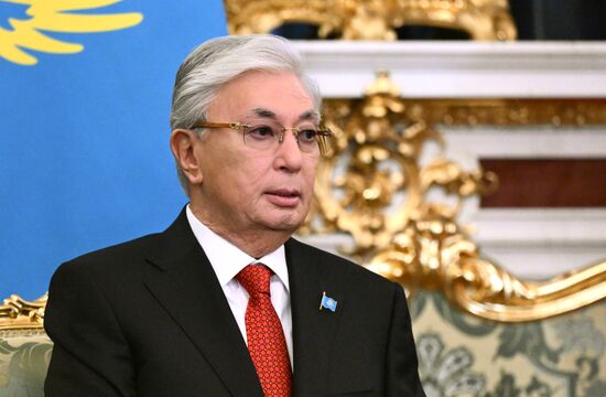 Переговоры президента Владимира Путина и президента Казахстана Касым-Жомарта Токаева