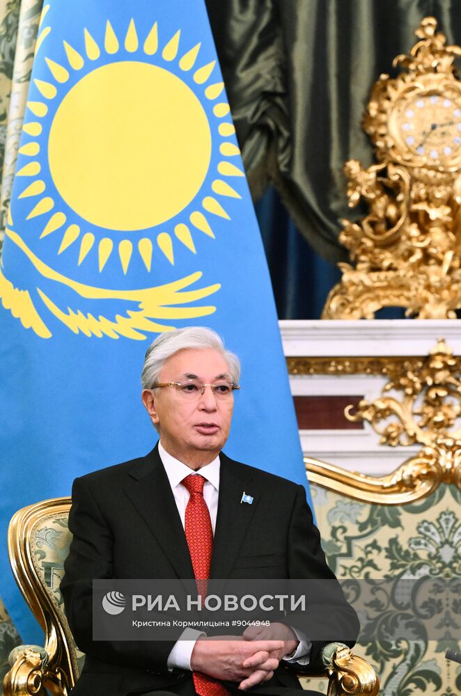 Переговоры президента Владимира Путина и президента Казахстана Касым-Жомарта Токаева