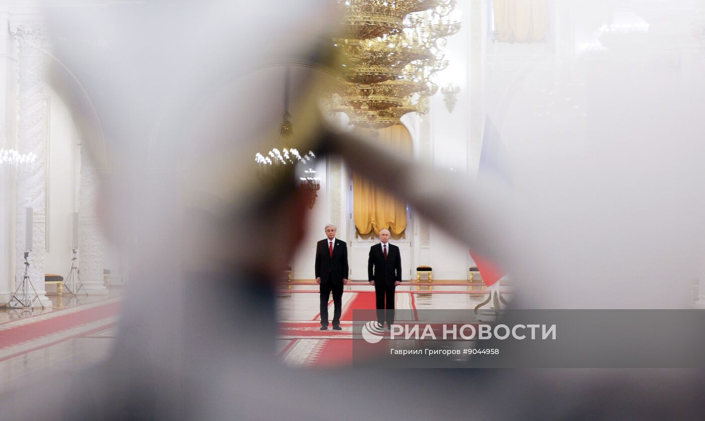 Переговоры президента Владимира Путина и президента Казахстана Касым-Жомарта Токаева