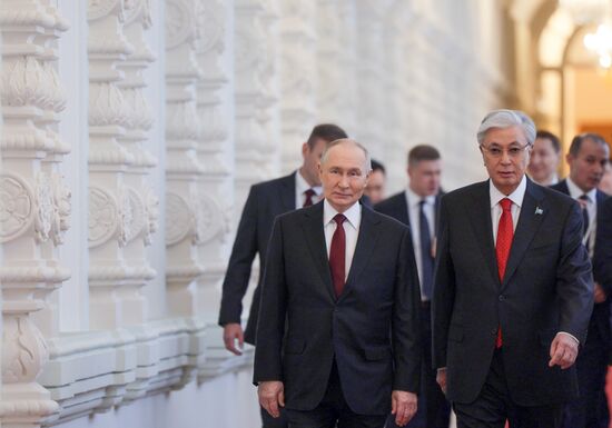 Переговоры президента Владимира Путина и президента Казахстана Касым-Жомарта Токаева