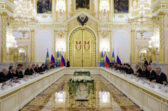 Переговоры президента Владимира Путина и президента Казахстана Касым-Жомарта Токаева