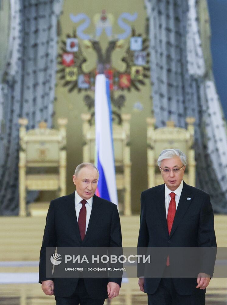 Переговоры президента Владимира Путина и президента Казахстана Касым-Жомарта Токаева
