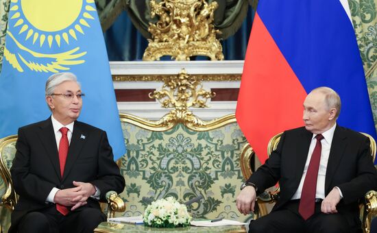 Переговоры президента Владимира Путина и президента Казахстана Касым-Жомарта Токаева