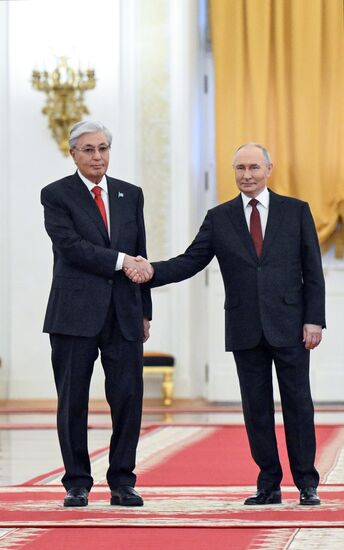 Переговоры президента Владимира Путина и президента Казахстана Касым-Жомарта Токаева