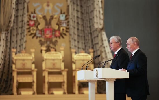 Переговоры президента Владимира Путина и президента Казахстана Касым-Жомарта Токаева