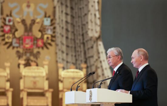 Переговоры президента Владимира Путина и президента Казахстана Касым-Жомарта Токаева