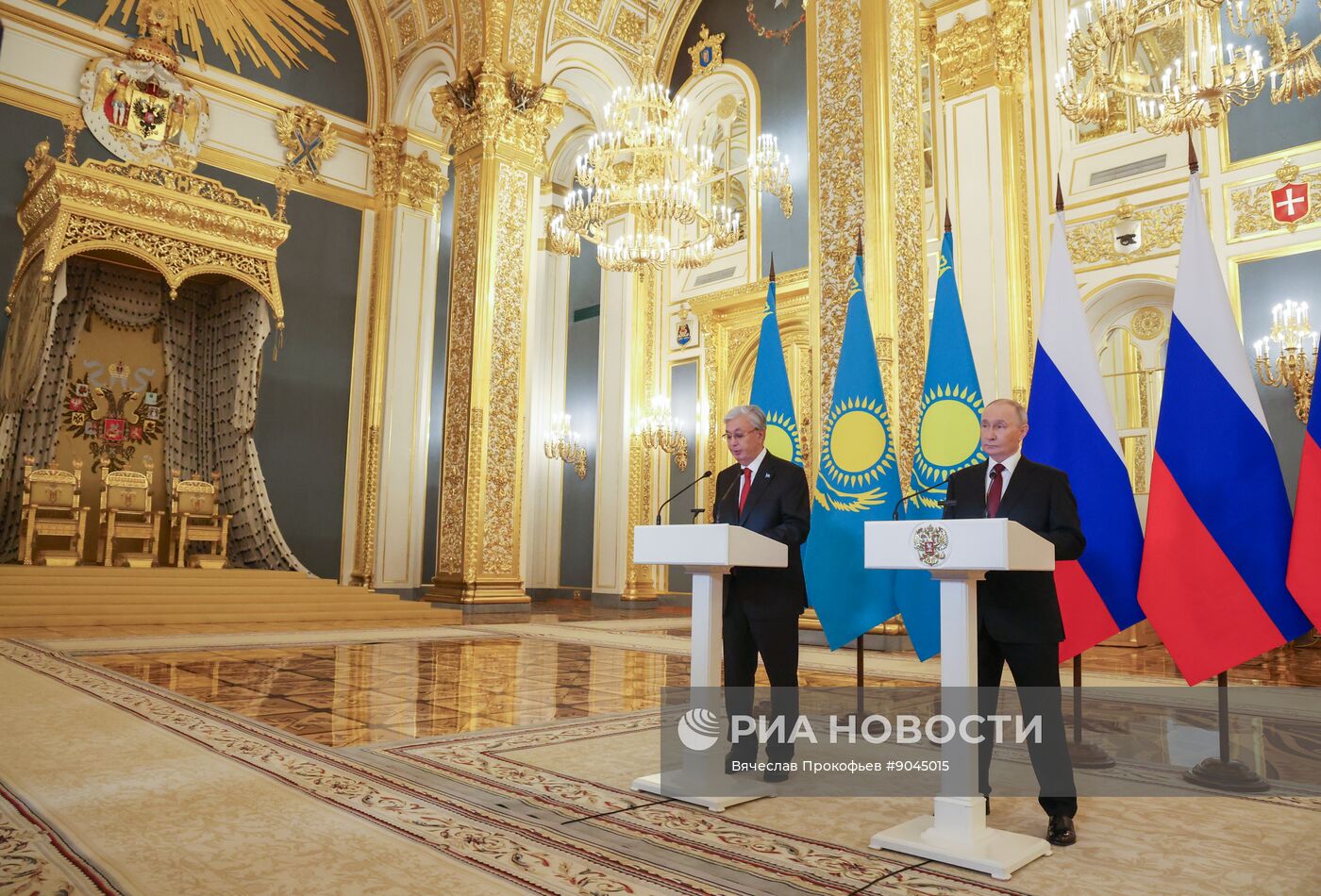 Переговоры президента Владимира Путина и президента Казахстана Касым-Жомарта Токаева