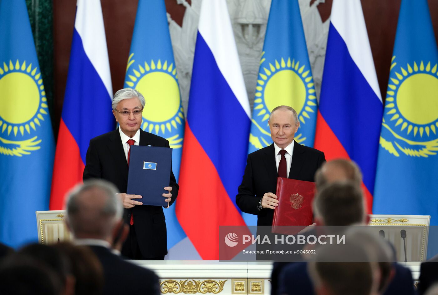 Переговоры президента Владимира Путина и президента Казахстана Касым-Жомарта Токаева