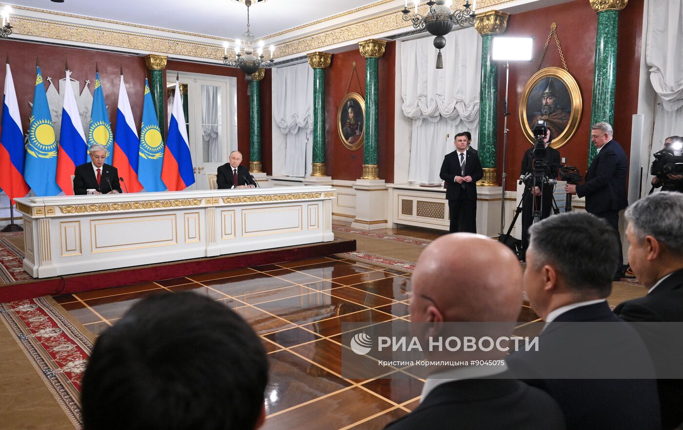 Переговоры президента Владимира Путина и президента Казахстана Касым-Жомарта Токаева